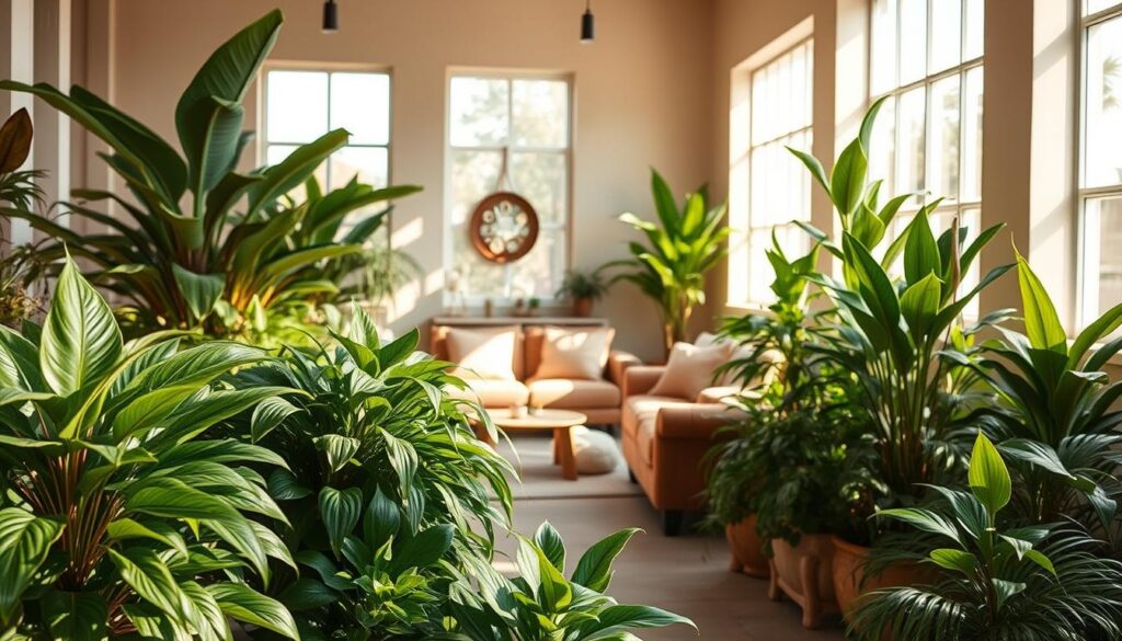 Healing spaces through natural light and plants