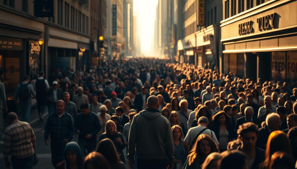 alone in a crowd