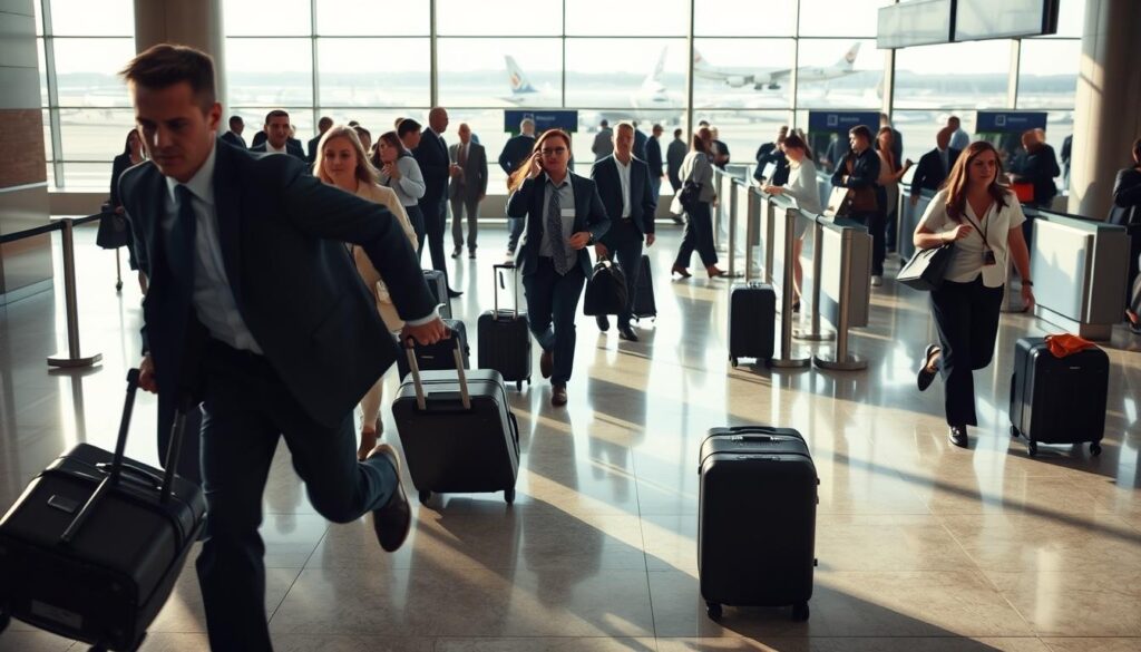 avoid missing flight