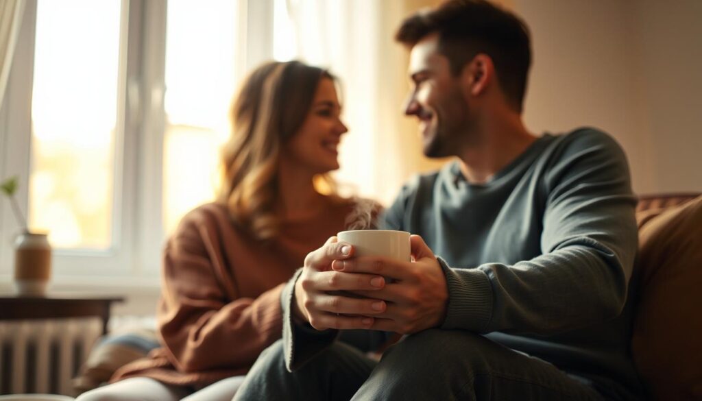 couple doing daily relationship rituals