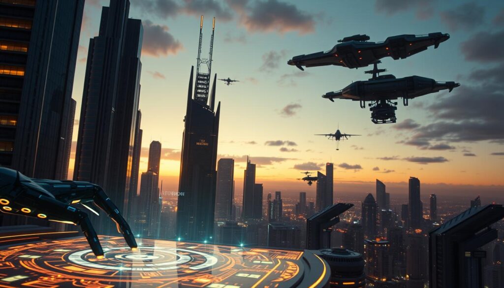 futuristic technology in sci-fi moments