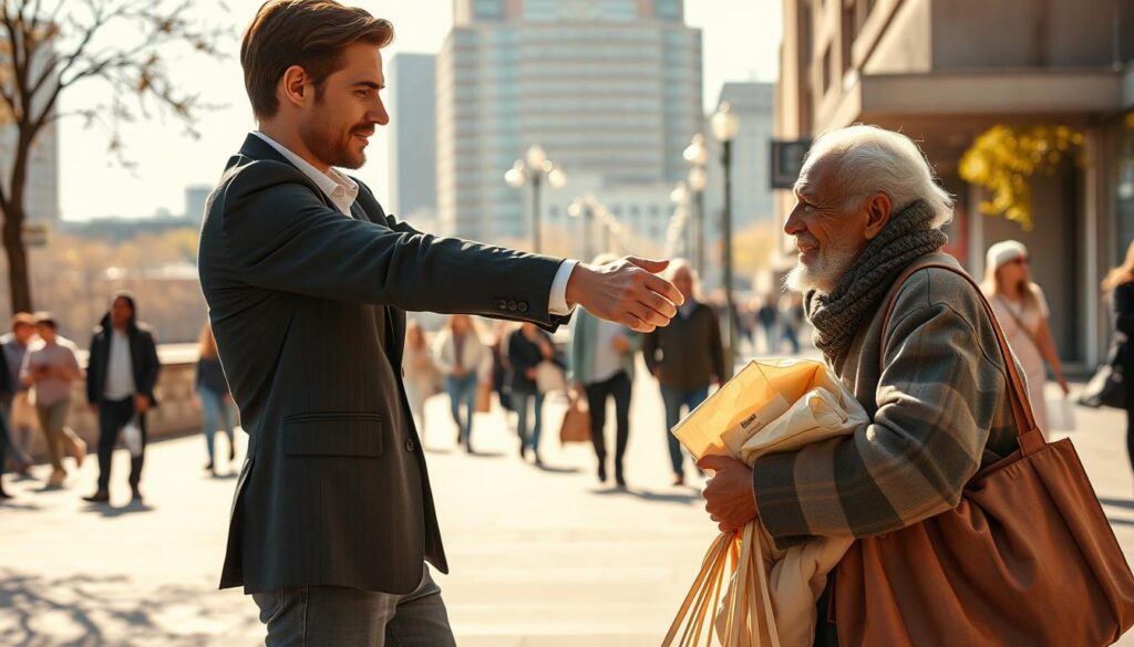 helping strangers