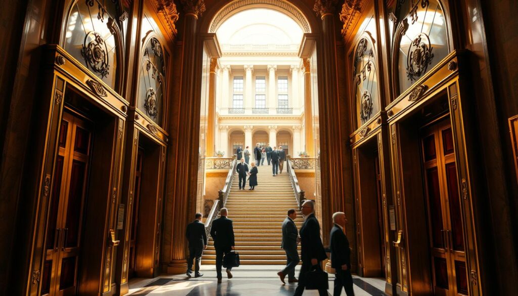 historical film elevators