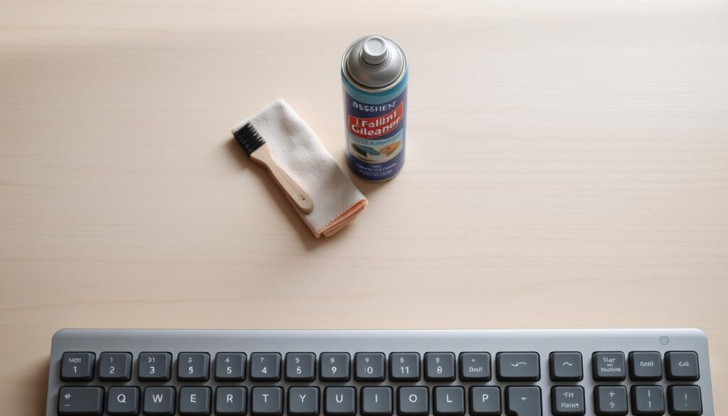 keyboard cleaning preparation steps