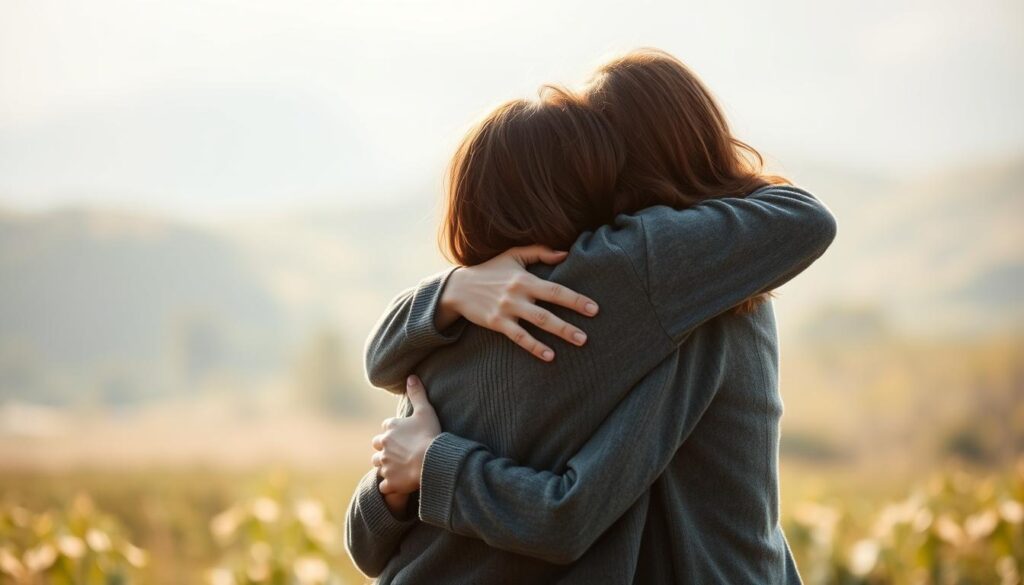 mood-boosting hugs