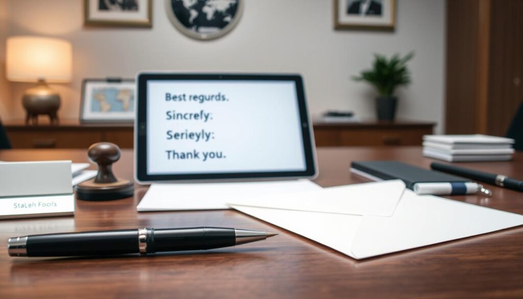 professional email sign-offs