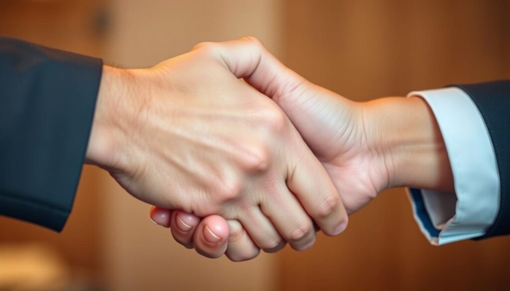 proper handshake grip