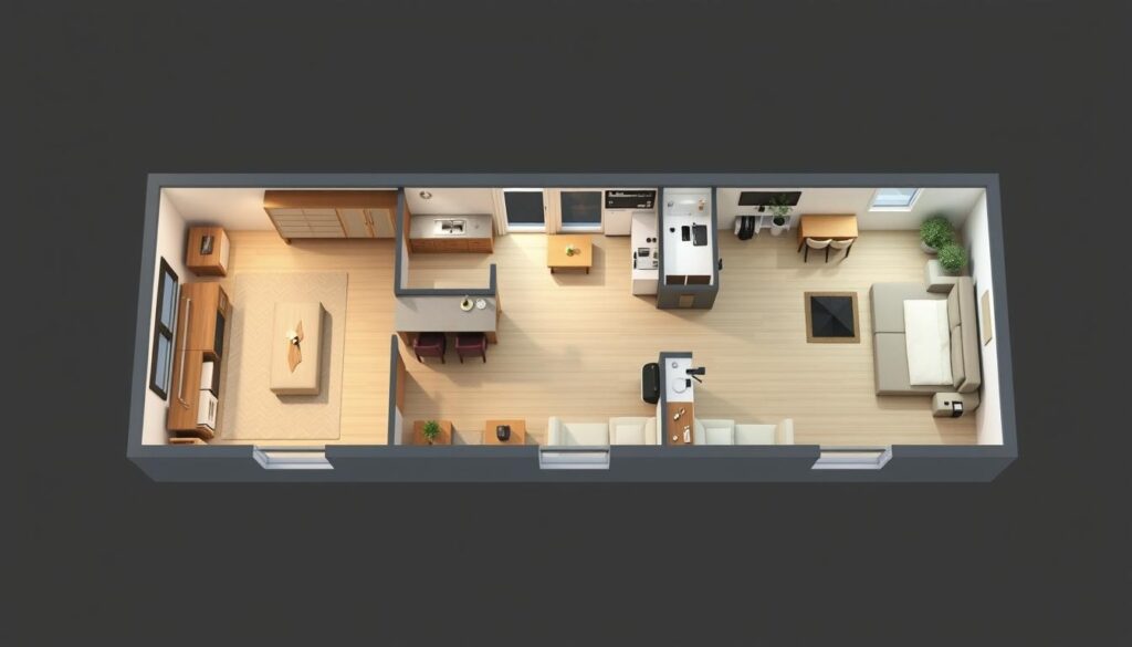 space-saving floor plans