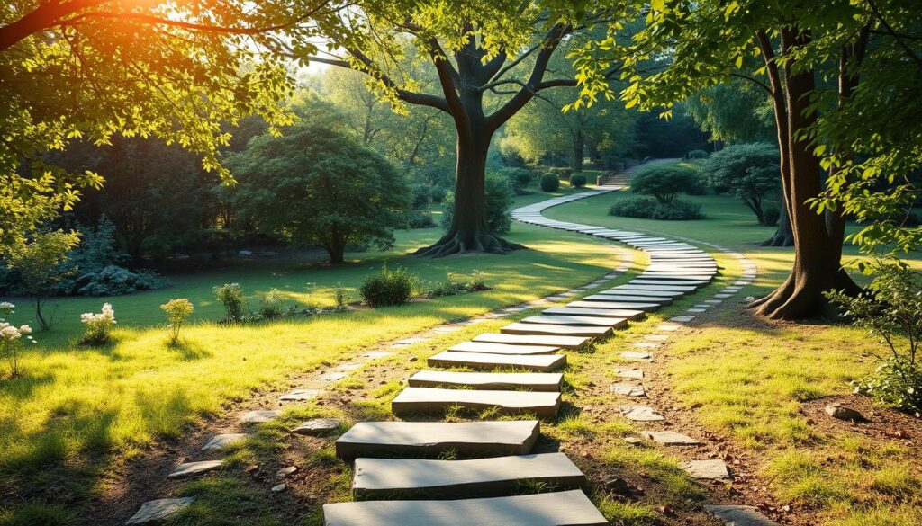walking meditation path